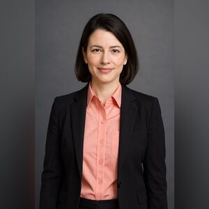 FoxCroft women’s button up shirt coral wrinkle free classic fit office size 10